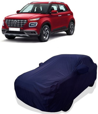 Tricway Car Cover For Hyundai Venue SX Plus 1.0 AT Petrol (With Mirror Pockets)(Blue)