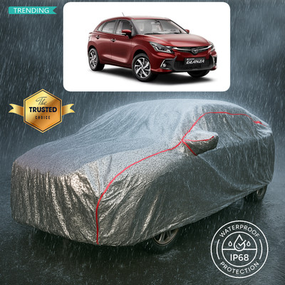 PAGORA Car Cover For Toyota Glanza (With Mirror Pockets)(Silver)