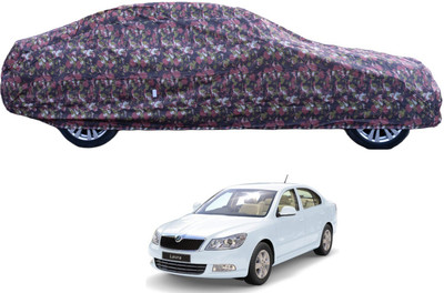 MOCKHE Car Cover For Skoda Laura (With Mirror Pockets)(Green)