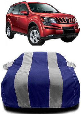 Autoprime Car Cover For Mahindra XUV500 W8 AWD (With Mirror Pockets)(White, Blue)
