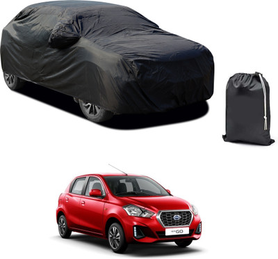 PAGORA Car Cover For Nissan Go (With Mirror Pockets)(Black)
