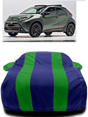 Autoprime Car Cover For Tata Nano (With Mirror Pockets)(Green, Blue)