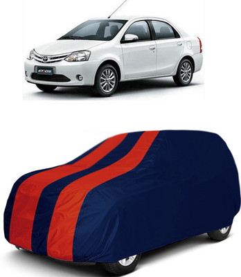 CoNNexXxionS Car Cover For Toyota Etios Liva (Without Mirror Pockets)(Red, Blue)