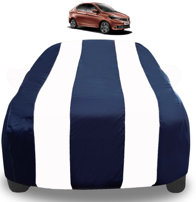 Auto Hub Car Cover For Tata Tigor (With Mirror Pockets)(White)