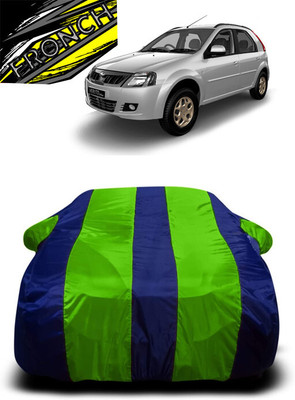 FRONCH Car Cover For Mahindra Verito Vibe 1.5 dCi D6 (With Mirror Pockets)(Green, Blue)