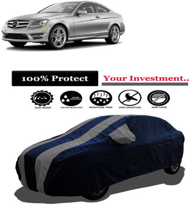 Amexride Car Cover For Mercedes Benz C-Class Grand (With Mirror Pockets)(Grey)