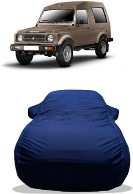 Wegather Car Cover For Maruti Suzuki Gypsy 1000 (With Mirror Pockets)(Blue)