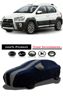 Amexride Car Cover For Toyota Etios Cross 1.4L VD Diesel (With Mirror Pockets)(Grey)