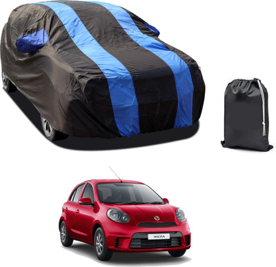 CODOKI Car Cover For Nissan Micra Active (With Mirror Pockets)(Blue)