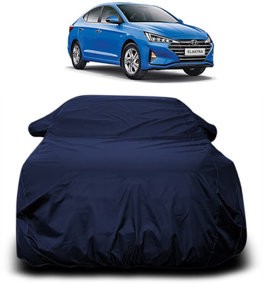 THE REAL ARV Car Cover For Hyundai Elantra, Elantra 1.6 CRDI, Elantra 1.8i, Elantra 2.0 S MT, Elantra 2.0 SX (O) AT, Elantra Fluidic, Elantra GLS (With Mirror Pockets)(Blue)