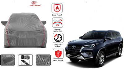 Auto Oprema Car Cover For Toyota New Fortuner (With Mirror Pockets)(Grey)