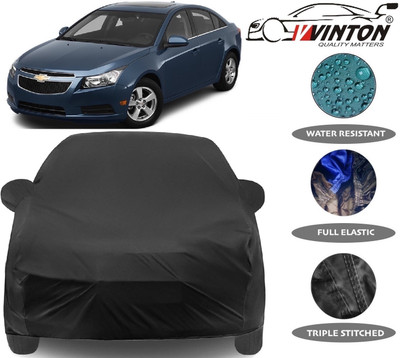 V VINTON Car Cover For Chevrolet Cruze (With Mirror Pockets)(Black)