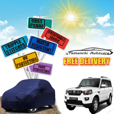 Tamanchi Autocare Car Cover For Mahindra Scorpio(Blue)
