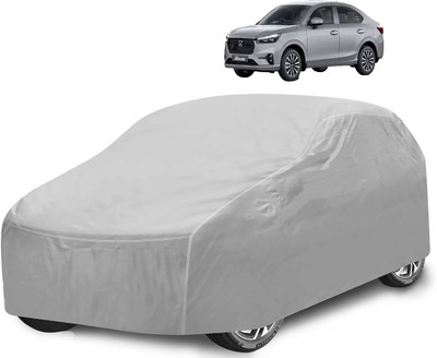 Caronix Car Cover For Honda Amaze (With Mirror Pockets)(Silver)