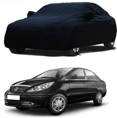 STARIE Car Cover For Tata Manza (With Mirror Pockets)(Black)