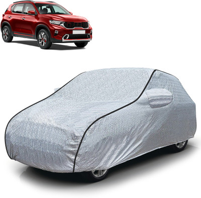 Autofy Car Cover For Kia Sonet (With Mirror Pockets)(Silver)