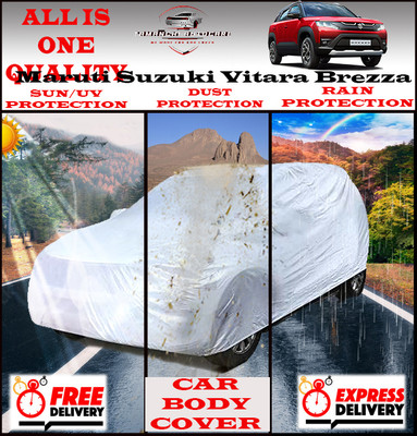 Tamanchi Autocare Car Cover For Maruti Suzuki Vitara Brezza(Silver)