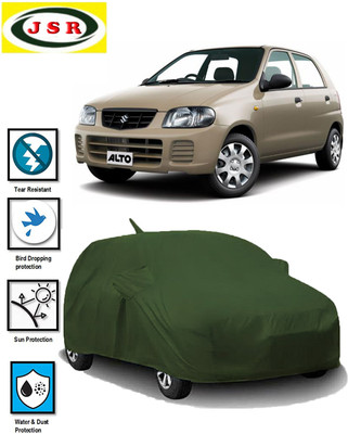 J S R Car Cover For Maruti Suzuki Alto (With Mirror Pockets)(Green)