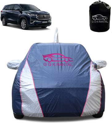 G G K RANTAL Car Cover For Toyota Innova Hycross (With Mirror Pockets)(Multicolor)