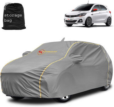AUTOMOZEXO Car Cover For Tata Tiago (With Mirror Pockets)(Grey)