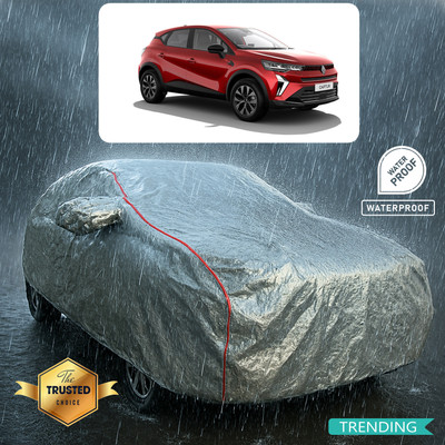PAGORA Car Cover For Renault Captur (With Mirror Pockets)(Silver, Red)