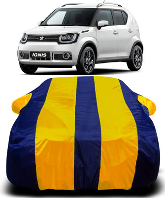 AXLOZ Car Cover For Maruti Suzuki Ignis (With Mirror Pockets)(Multicolor)