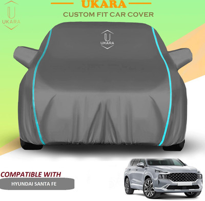 Ukara Car Cover For Hyundai SantaFe (With Mirror Pockets)(Grey)