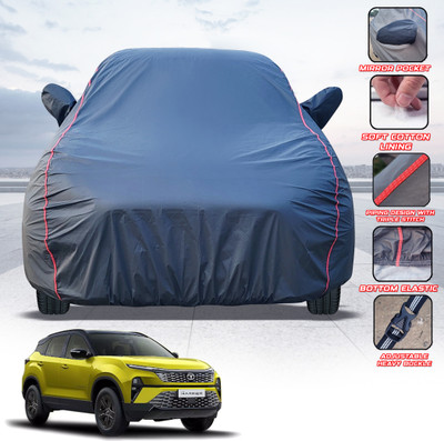 Telescope Car Cover For Tata Harrier (With Mirror Pockets)(Grey, For 2019, 2020, 2021, 2022, 2023 Models)