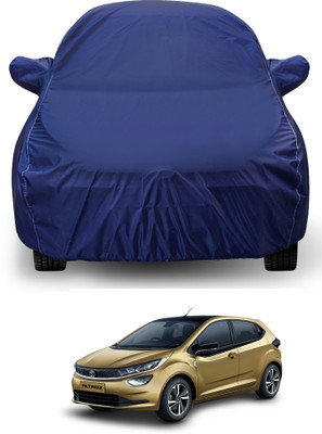 Auto Hub Car Cover For Tata Altroz (With Mirror Pockets)(Blue)