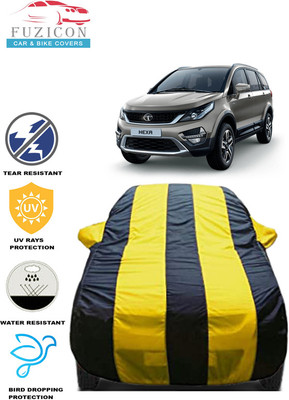 FUZICON Car Cover For Tata Hexa XT 4X4 Diesel(Yellow, Blue)