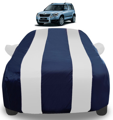 Auto Hub Car Cover For Skoda Yeti (With Mirror Pockets)(Silver)