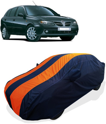 Coxtor Car Cover For Nissan Almera 1.8 SVE (With Mirror Pockets)(Orange)