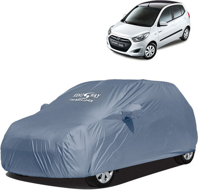 cubelot Car Cover For Hyundai i10 (With Mirror Pockets)(Grey, For 2010, 2011, 2012, 2013 Models)