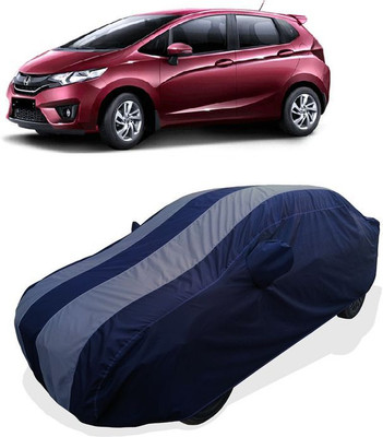 QLAX Car Cover For Maruti Jazz 1.5 V i DTEC (With Mirror Pockets)(Grey)