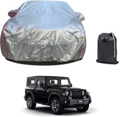 PAGORA Car Cover For Mahindra Thar (With Mirror Pockets)(Silver, For 2019, 2020, 2021, 2022, 2023 Models)