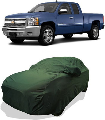 QLAX Car Cover For Maruti Silverado 4.8L (With Mirror Pockets)(Green)