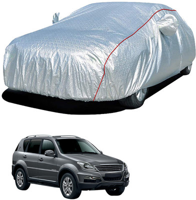 SS FOR YOUR SMART NEEDS Car Cover For SsangYong Rexton (With Mirror Pockets)(Silver)