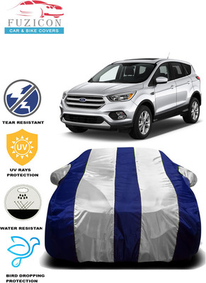 FUZICON Car Cover For Maruti Suzuki Escape S (With Mirror Pockets)(White, Blue)