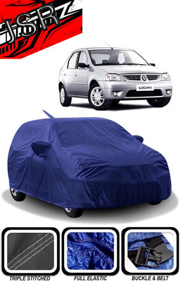 J S R Car Cover For Mahindra Logan 1.5 DCI DLE (With Mirror Pockets)(Blue)