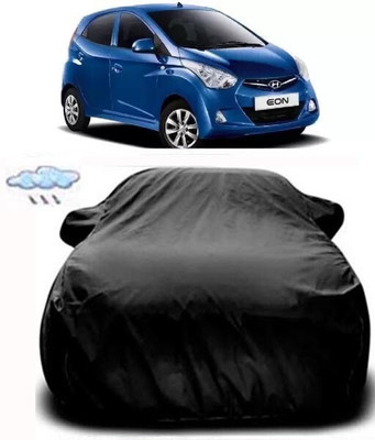 RB MOTO Car Cover For Hyundai Eon (With Mirror Pockets)(Black)