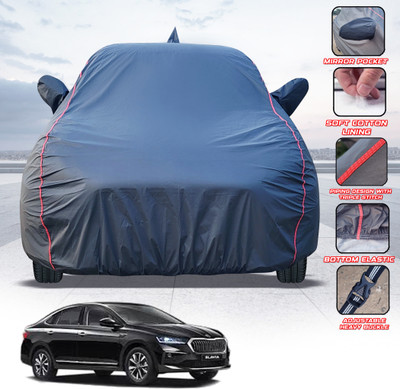 Telescope Car Cover For Skoda Slavia (With Mirror Pockets)(Grey, For 2022, 2023, 2024 Models)