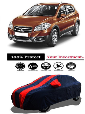 Amexride Car Cover For Maruti Suzuki S-Cross DDiS 200 Sigma (With Mirror Pockets)(Red)