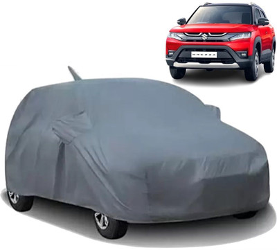 Swarish Car Cover For Maruti Suzuki Vitara Brezza (With Mirror Pockets)(Grey)