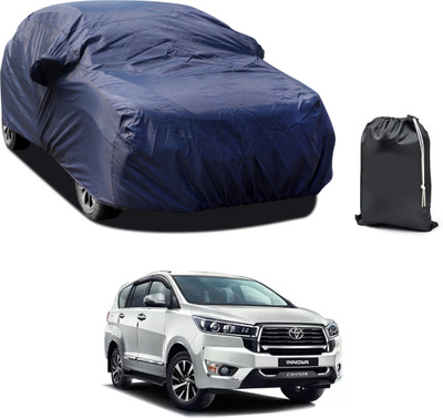 PAGORA Car Cover For Toyota Innova Crysta (With Mirror Pockets)(Blue)