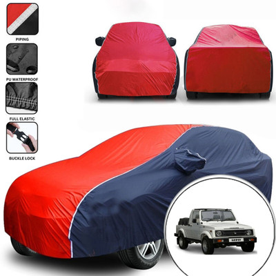 APNEK Car Cover For Maruti Suzuki Gypsy (With Mirror Pockets)(Red)