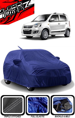 J S R Car Cover For Maruti Suzuki Wagon R 1.1L 16V (With Mirror Pockets)(Blue)
