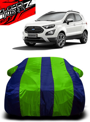 J S R Car Cover For Ford Ecosport (With Mirror Pockets)(Green, Blue)