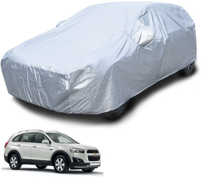 Euro Care Car Cover For Chevrolet Captiva (With Mirror Pockets)(Silver)