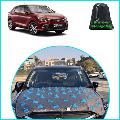 FAMEXON Car Cover For Toyota Glanza (Without Mirror Pockets)(Grey)
