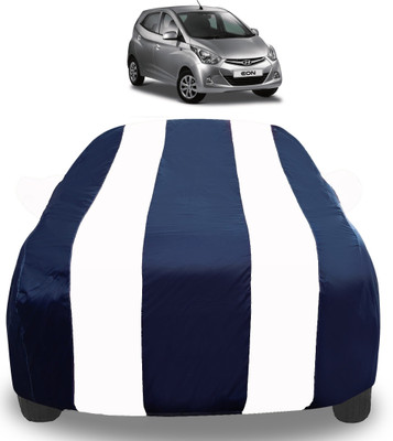 Amanzo Car Cover For Hyundai Eon (With Mirror Pockets)(White)